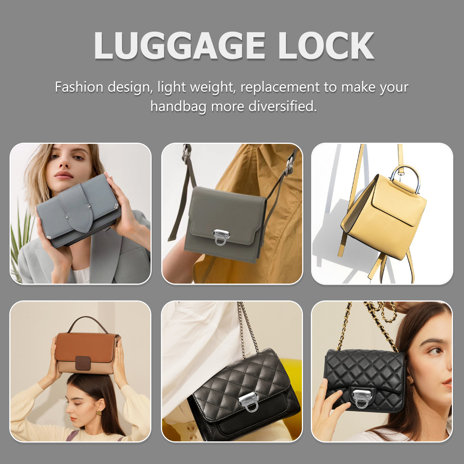 Travel Accessories Ideas - 4 ชิ้น ล็อคกระเป๋าเดินทางแบบมอร์ทิส ทำจากโลหะผสมหล่อขึ้นรูปคุณภาพพรีเมียม สำหรับกระเป๋าเดินทางและกระเป๋าอเนกประสงค์ อุปกรณ์เสริมสำหรับการเดินทาง