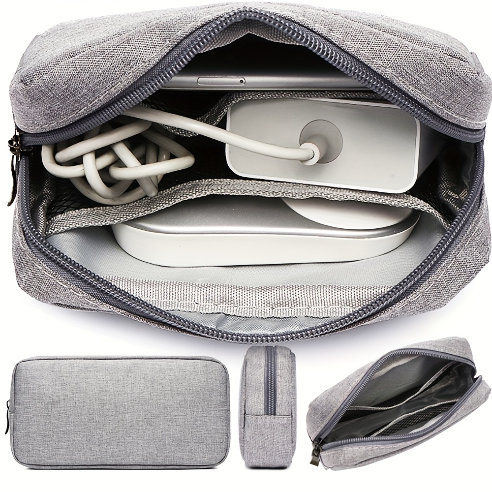 Travel Accessories Organizer Bag - กระเป๋าเก็บของอุปกรณ์เสริมระบบดิจิทัลกระเป๋าจัดระเบียบแบบมีซิปสำหรับเดินทางกันน้ำแบบพกพาสำหรับสายเครื่องชาร์จยูเอสบีหูฟังดิสก์ U