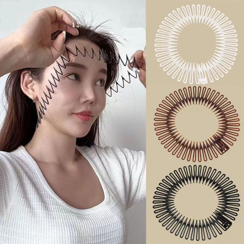 Travel Accessories Aesthetic - หวีซี่ผู้หญิงหญิงสาวยืดหยุ่นวงกลมทำจากพลาสติกสำหรับเครื่องประดับผมเครื่องสำอางขณะเดินทางอาบน้ำสำหรับว่ายน้ำ